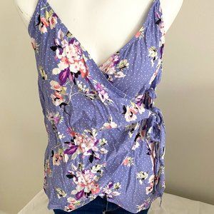 Faux Floral Wrap Tank